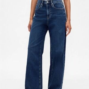 GAP Women's Wide-Leg Sweatpant Jeans